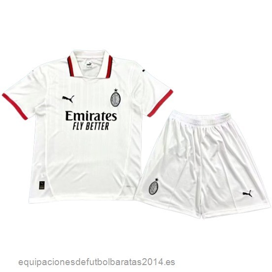 Nuevo 2ª Conjunto De Hombre AC Milan 24/25 Blanco Baratas